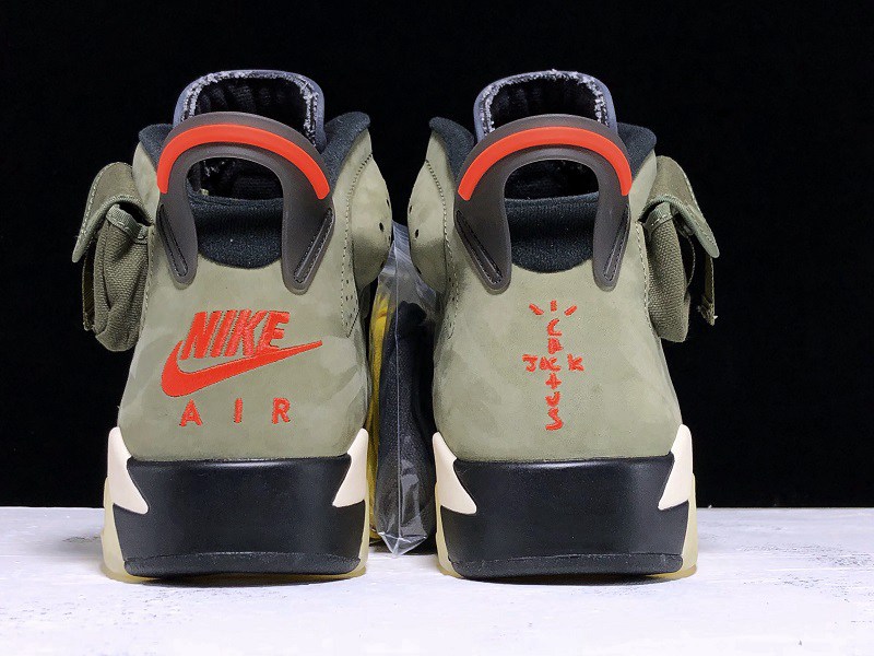 Travis Scott x AJ6 Medium Olive(CN1084-200)